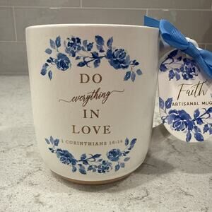 DO EVERYTHING IN LOVE 1 Cor 16:14 Eccolo 2021 Faith 16oz Mug Bible Verse NEW